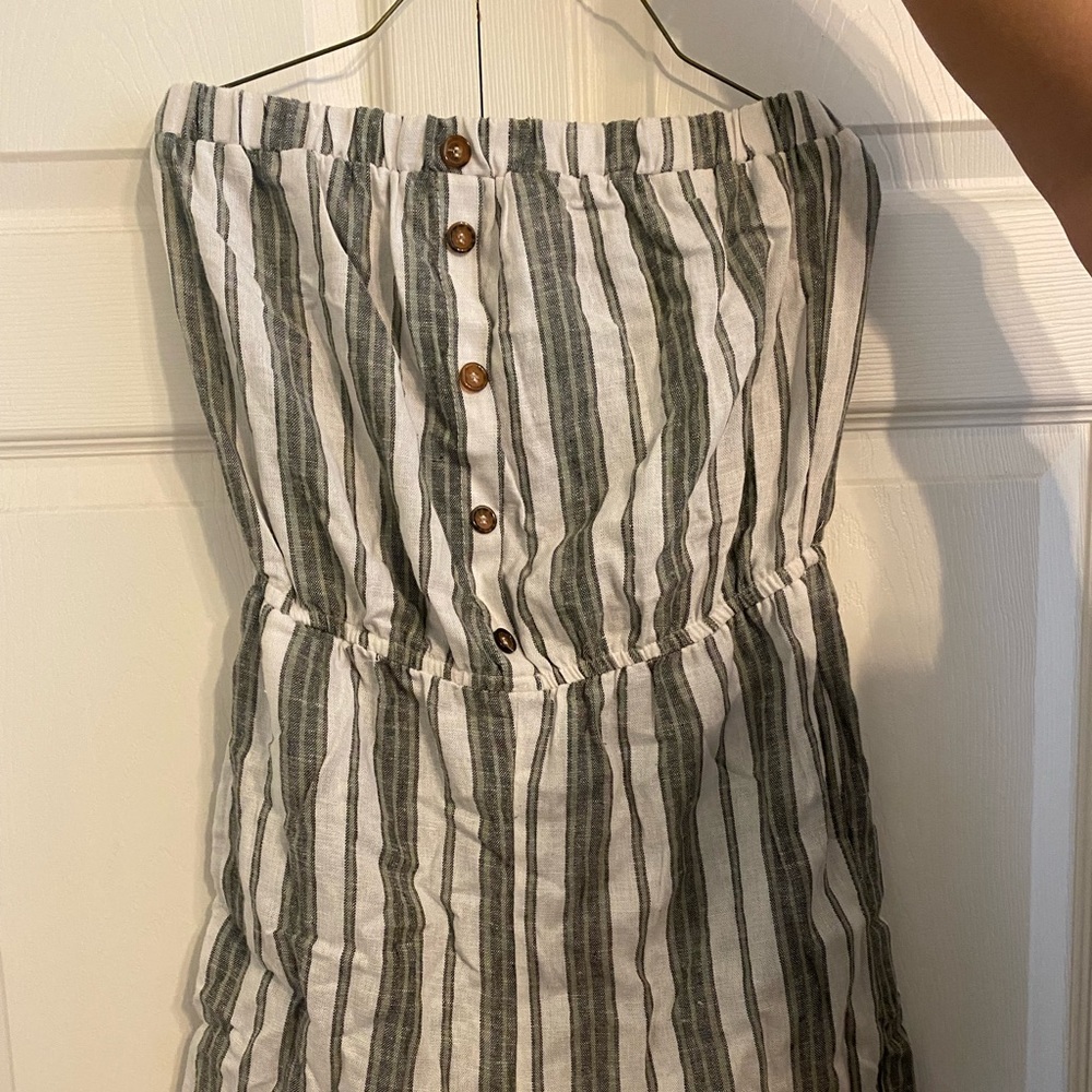 strapless romper